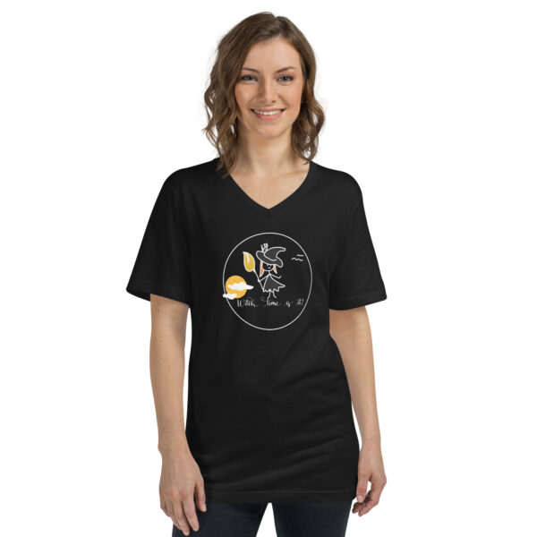 Halloween Partner-T-Shirt “Witch” schwarz Frauen