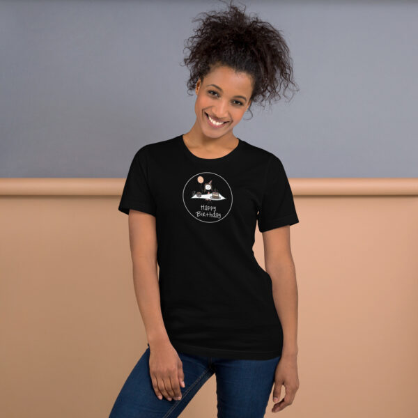 Happy birthday girl T-Shirt dunkle Farben