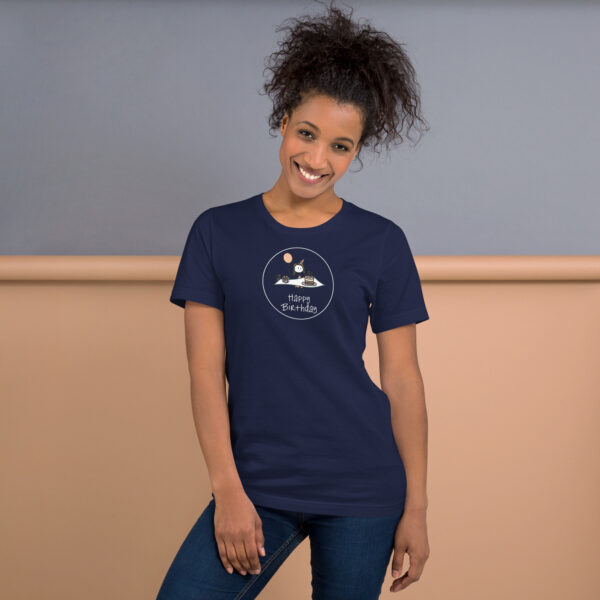 Happy birthday girl T-Shirt dunkle Farben